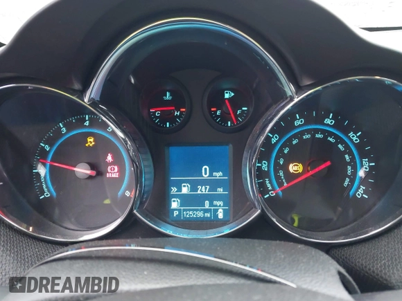 2012 Chevrolet Cruze 1LT with VIN 1G1PF5SC6C7367104, listed as a IAAI auction lot 41430407 with 125,296 mi miles and . Bid and sale history available at DreamBid. Image 7.