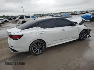 2024 Nissan Sentra SR with VIN 3N1AB8DV8RY301298, listed as a Copart auction lot 51853825 with Not provided miles and Salvage title. Bid and sale history available at DreamBid. Image 3.