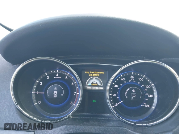 2014 Hyundai Sonata SE with VIN 5NPEC4ACXEH923397, listed as a IAAI auction lot 41748671 with 182,136 mi miles and . Bid and sale history available at DreamBid. Image 7.