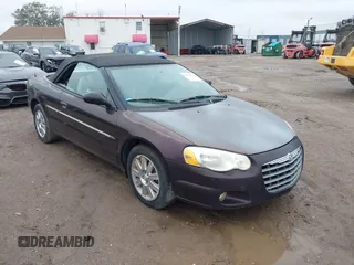 2004 Chrysler Sebring Limited with VIN 1C3EL65R14N119504, listed as a IAAI auction lot 41651793 with 125,213 mi miles and . Bid and sale history available at DreamBid. Image 1.