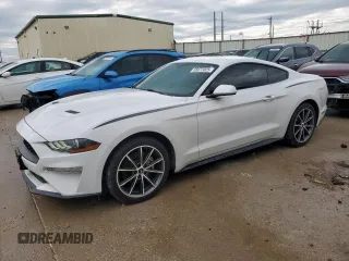 2019 Ford Mustang EcoBoost with VIN 1FA6P8TH4K5130459, listed as a Copart auction lot 55672025 with 61,405 mi miles and Clean title. Bid and sale history available at DreamBid. Image 1.