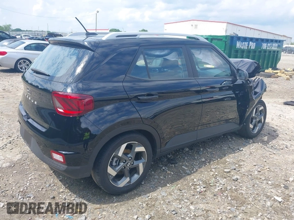2024 Hyundai Venue Limited with VIN KMHRC8A30RU296273, listed as a IAAI auction lot 42267199 with 10,975 mi miles and . Bid and sale history available at DreamBid. Image 4.