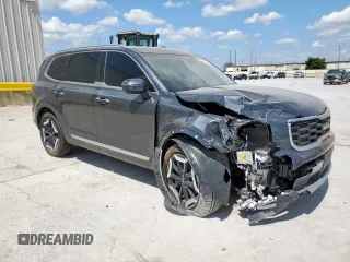 2023 Kia Telluride S with VIN 5XYP64GC6PG338950, listed as a Copart auction lot 62585695 with 72,523 mi miles and Salvage title. Bid and sale history available at DreamBid. Image 4.