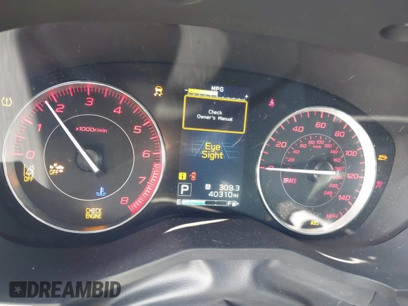 2023 Subaru Impreza Special Sports with VIN 4S3GKAM66P3603198, listed as a IAAI auction lot 41742498 with 40,310 mi miles and . Bid and sale history available at DreamBid. Image 7.