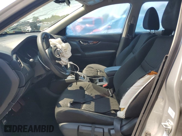 2017 Nissan Rogue S with VIN KNMAT2MV7HP503072, listed as a Copart auction lot 60263205 with 75,185 mi miles and Salvage title. Bid and sale history available at DreamBid. Image 7.