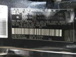 2019 Toyota Sienna LE Auto Access Seat with VIN 5TDKZ3DC3KS990873, listed as a Copart auction lot 51124495 with 87,532 mi miles and Salvage Title. Bid and sale history available at DreamBid. Image 12.