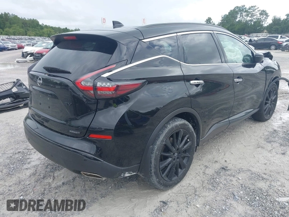 2023 Nissan Murano SV with VIN 5N1AZ2BJ3PC136963, listed as a IAAI auction lot 42386715 with 30,619 mi miles and . Bid and sale history available at DreamBid. Image 4.