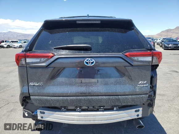 2021 Toyota RAV4 Hybrid LE with VIN JTMB6RFV8MD040419, listed as a Copart auction lot 56074195 with 63,816 mi miles and Salvage title. Bid and sale history available at DreamBid. Image 6.