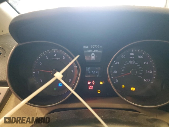 2013 Hyundai Elantra with VIN KMHD35LE0DU047861, listed as a Copart auction lot 59015785 with 55,733 mi miles and Salvage title. Bid and sale history available at DreamBid. Image 9.