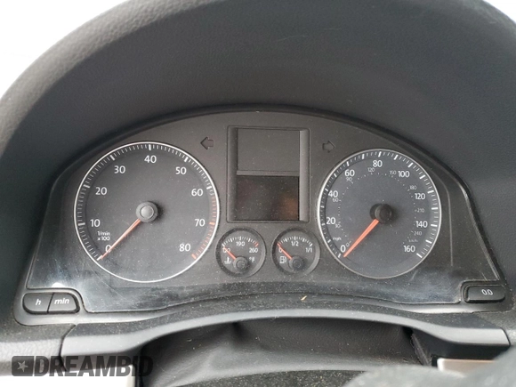 2009 Volkswagen Rabbit S with VIN WVWAB71K19W110539, listed as a Copart auction lot 85843454 with Not provided miles and Salvage title. Bid and sale history available at DreamBid. Image 9.