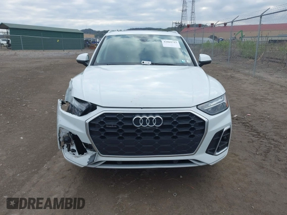 2022 Audi Q5 S line Premium Plus with VIN WA1EAAFY2N2014414, listed as a IAAI auction lot 42069743 with 44,654 mi miles and . Bid and sale history available at DreamBid. Image 13.