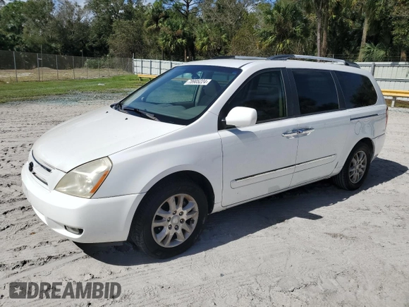 2010 Kia Sedona EX with VIN KNDMH4C33A6357016, listed as a Copart auction lot 78905224 with 76,783 mi miles and Clean Title. Bid and sale history available at carsss.com. Image 1.