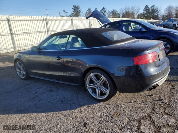 2013 Audi S5 Premium Plus with VIN WAUCGAFH7DN000482, listed as a Copart auction lot 87036074 with 83,172 mi miles and Salvage Title. Bid and sale history available at carsss.com. Image 2.