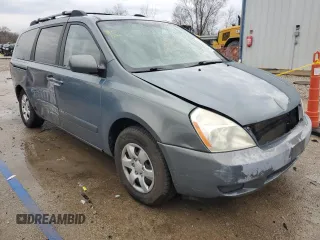 2007 Kia Sedona EX with VIN KNDMB233876188514, listed as a Copart auction lot 47544355 with 236,761 mi miles and Salvage Title. Bid and sale history available at DreamBid. Image 4.