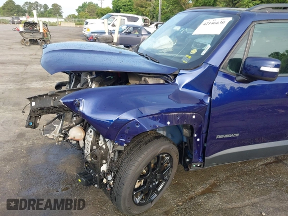 2020 Jeep Renegade Latitude with VIN ZACNJBBB1LPL35342, listed as a IAAI auction lot 42146630 with 40,669 mi miles and . Bid and sale history available at DreamBid. Image 17.