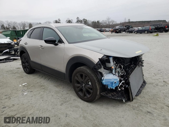2024 Mazda CX-30 2.5 S Select Sport with VIN 3MVDMBBM3RM691020, listed as a Copart auction lot 45677225 with 4,398 mi miles and Salvage Title. Bid and sale history available at carsss.com. Image 4.