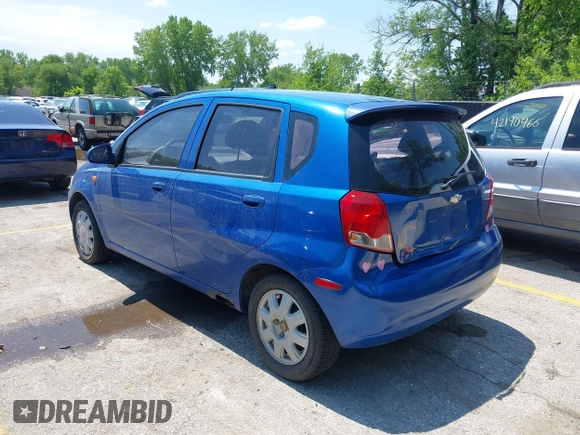 2004 Chevrolet Aveo LS with VIN KL1TJ62644B186285, listed as a IAAI auction lot 42227166 with 99,913 mi miles and . Bid and sale history available at DreamBid. Image 3.
