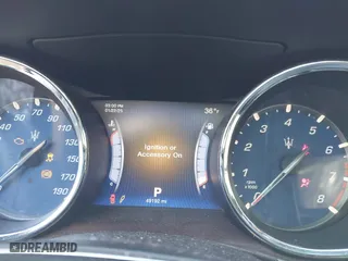 2014 Maserati Quattroporte S Q4 with VIN ZAM56RRA3E1123504, listed as a IAAI auction lot 41395299 with 49,192 mi miles. Bid and sale history available at carsss.com. Image 7.