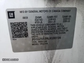 2020 Chevrolet Impala LT with VIN 2G11Z5S39L9100728, listed as a Copart auction lot 41319944 with 97,938 mi miles and Salvage Title. Bid and sale history available at carsss.com. Image 13.