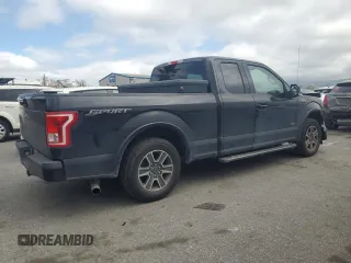 2017 Ford F-150 XL with VIN 1FTEX1CP1HKD89845, listed as a Copart auction lot 50220015 with 140,676 mi miles and Salvage Title. Bid and sale history available at carsss.com. Image 3.