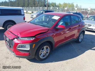 2021 Hyundai Kona SE with VIN KM8K1CAA8MU685132, listed as a IAAI auction lot 42063844 with 15,519 mi miles. Bid and sale history available at carsss.com. Image 2.