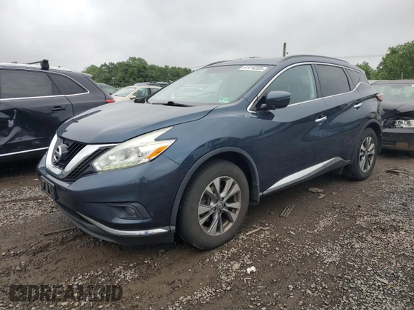 2016 Nissan Murano S z VIN 5N1AZ2MH4GN117191, wystawiony jako Copart lot #61416205 z przebiegiem 123 083 mil mil oraz Czysty tytuł • Clean title. Historia ofert i sprzedaży dostępna na DreamBid. Obrazek 1.
