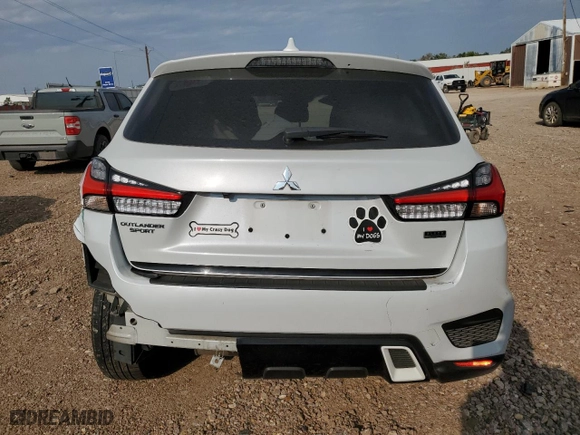 2022 Mitsubishi Outlander Sport ES with VIN JA4APUAU4NU017791, listed as a Copart auction lot 69418014 with 34,823 mi miles and Salvage Title. Bid and sale history available at carsss.com. Image 6.
