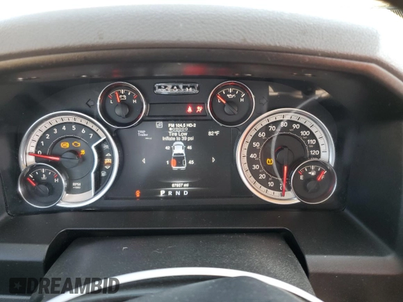 2019 Ram 1500 Classic Warlock with VIN 1C6RR6GG0KS706709, listed as a Copart auction lot 86812054 with 67,857 mi miles and Salvage Title. Bid and sale history available at carsss.com. Image 9.