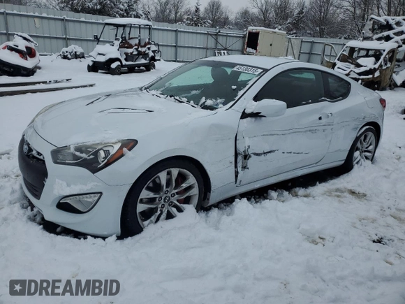 2013 Hyundai Genesis Coupe R-Spec with VIN KMHHU6KJ4DU112827, listed as a Copart auction lot 45130315 with 80,919 mi miles and Salvage title. Bid and sale history available at DreamBid. Image 1.