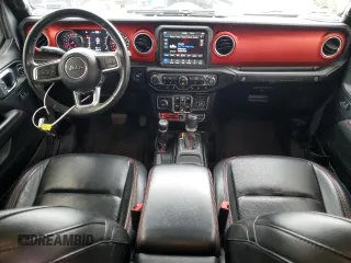 2018 Jeep Wrangler Unlimited Rubicon with VIN 1C4HJXFN7JW211402, listed as a Copart auction lot 53401925 with 79,041 mi miles and Salvage title. Bid and sale history available at DreamBid. Image 8.