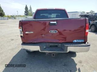 2005 Ford F-150 XLT with VIN 1FTPW125X5KF09293, listed as a Copart auction lot 60921515 with 154,521 mi miles and Salvage title. Bid and sale history available at DreamBid. Image 6.