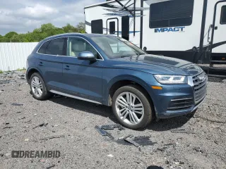 2018 Audi Q5 Premium Plus with VIN WA1BNAFY0J2010430, listed as a Copart auction lot 56914275 with Not provided miles and Salvage title. Bid and sale history available at DreamBid. Image 4.