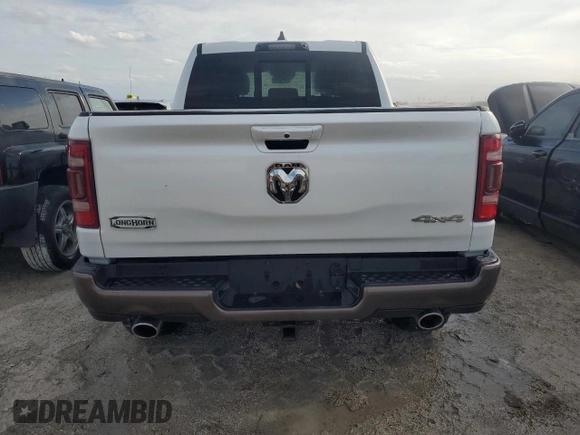 2023 Ram 1500 Longhorn with VIN 1C6SRFKTXPN528772, listed as a Copart auction lot 75635474 with 17,359 mi miles and Non repairable. Bid and sale history available at DreamBid. Image 6.