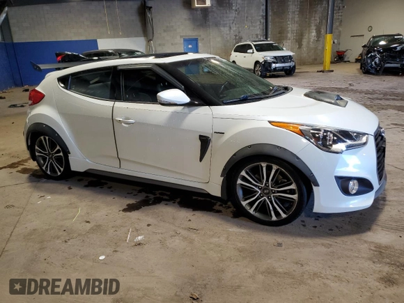 2016 Hyundai Veloster Turbo z VIN KMHTC6AEXGU279229, wystawiony jako Copart lot #56861945 z przebiegiem 72 768 mil mil oraz Szkoda całkowita • Salvage title. Historia ofert i sprzedaży dostępna na DreamBid. Obrazek 4.