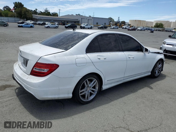 2013 Mercedes-Benz C 250 Sport with VIN WDDGF4HB6DR242731, listed as a Copart auction lot 63685885 with 95,789 mi miles and Salvage title. Bid and sale history available at DreamBid. Image 3.