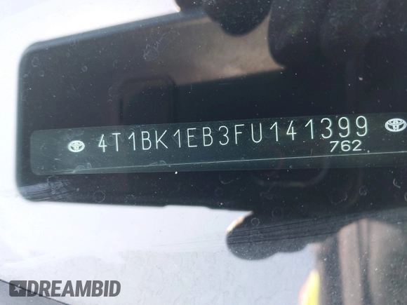 2015 Toyota Avalon Limited with VIN 4T1BK1EB3FU141399, listed as a IAAI auction lot 42074812 with 86,463 mi miles and . Bid and sale history available at DreamBid. Image 9.