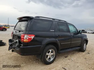 2001 Toyota Sequoia Limited with VIN 5TDBT48A41S041363, listed as a Copart auction lot 89224125 with 214,144 mi miles and Salvage Title. Bid and sale history available at carsss.com. Image 3.