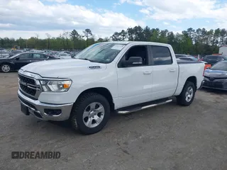2022 Ram 1500 Big Horn with VIN 1C6SRFFT6NN468531, listed as a IAAI auction lot 42027128 with 115,966 mi miles. Bid and sale history available at carsss.com. Image 2.