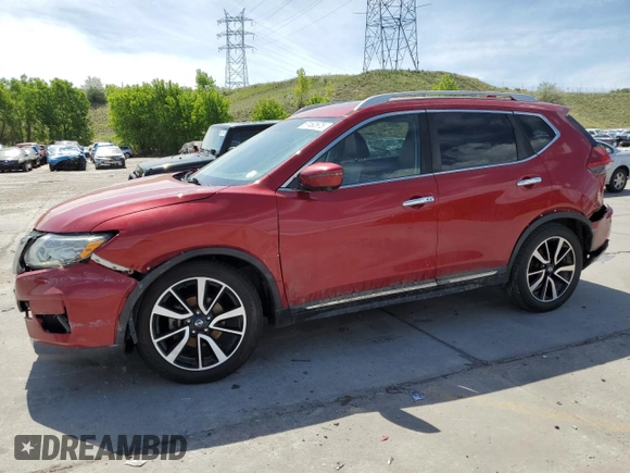 2017 Nissan Rogue SV with VIN 5N1AT2MV0HC762456, listed as a Copart auction lot 57492675 with 81,267 mi miles and Salvage title. Bid and sale history available at DreamBid. Image 1.