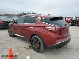 2017 Nissan Murano SL with VIN 5N1AZ2MG0HN107878, listed as a Copart auction lot 45377925 with 159,958 mi miles and Salvage Title. Bid and sale history available at carsss.com. Image 2.