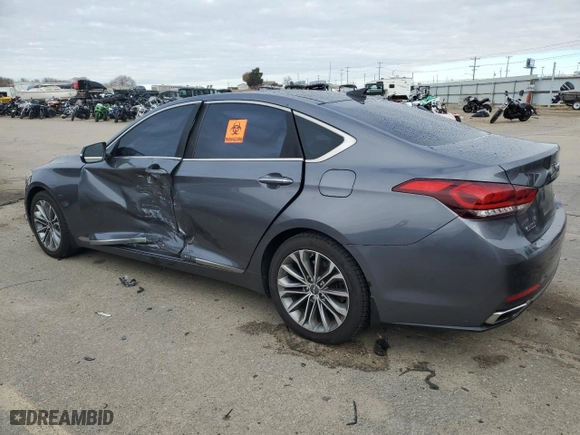 2015 Hyundai Genesis 3.8L with VIN KMHGN4JE0FU103109, listed as a Copart auction lot 82705984 with 0 mi miles and Salvage Title. Bid and sale history available at carsss.com. Image 2.