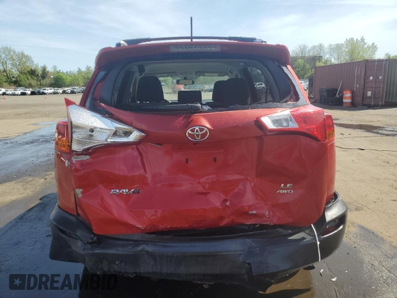 2014 Toyota RAV4 LE with VIN JTMBFREV3EJ009471, listed as a Copart auction lot 55405695 with 103,458 mi miles and Salvage Title. Bid and sale history available at DreamBid. Image 6.