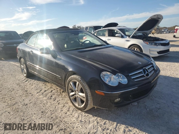 2007 Mercedes-Benz CLK-Class 3.5L with VIN WDBTK56F07F226982, listed as a Copart auction lot 76158714 with 0 mi miles and Salvage Title. Bid and sale history available at carsss.com. Image 4.