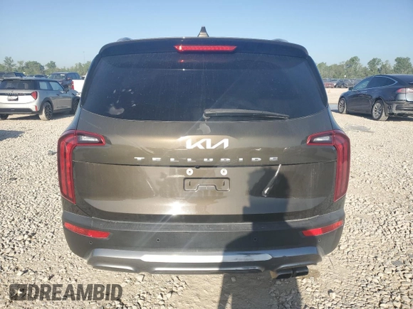 2022 Kia Telluride S with VIN 5XYP64HC7NG228310, listed as a Copart auction lot 51852855 with 64,468 mi miles and Salvage title. Bid and sale history available at DreamBid. Image 6.
