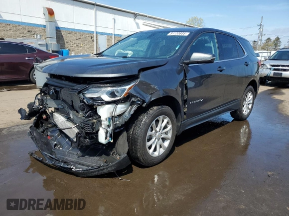 2018 Chevrolet Equinox LT with VIN 2GNAXSEV8J6104607, listed as a Copart auction lot 54155635 with 46,603 mi miles and Salvage Title. Bid and sale history available at carsss.com. Image 1.