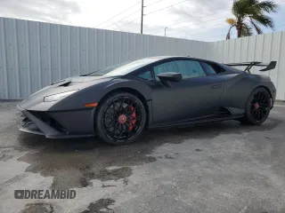 2022 Lamborghini Huracan z VIN ZHWUA6ZX0NLA18998, wystawiony jako Copart lot #87111104 z przebiegiem Nie podano mil oraz Nie do naprawy. Historia ofert i sprzedaży dostępna na DreamBid. Obrazek 1.