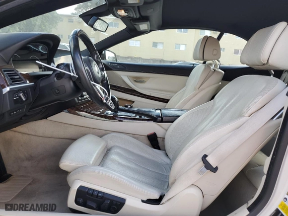 2017 BMW 6 Series 640i with VIN WBA6F1C52HGT83574, listed as a Copart auction lot 46136995 with 54,084 mi miles and Salvage Title. Bid and sale history available at carsss.com. Image 7.