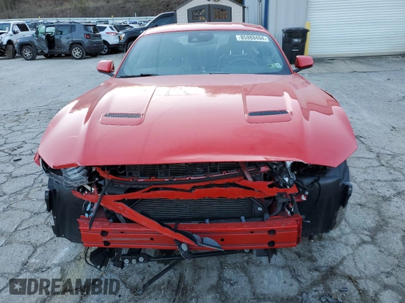 2023 Ford Mustang EcoBoost with VIN 1FA6P8THXP5105685, listed as a Copart auction lot 85988494 with 32,986 mi miles and Salvage Title. Bid and sale history available at carsss.com. Image 5.