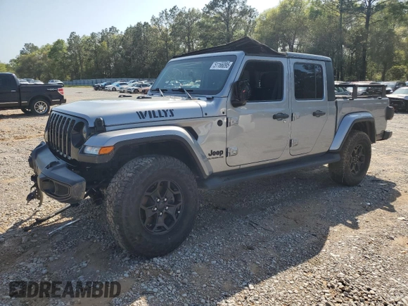 2021 Jeep Gladiator Freedom z VIN 1C6HJTAGXML513426, wystawiony jako Copart lot #51166095 z przebiegiem Nie podano mil oraz Szkoda całkowita • Salvage title. Historia ofert i sprzedaży dostępna na DreamBid. Obrazek 1.