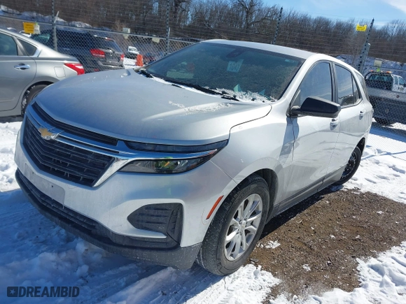 2022 Chevrolet Equinox LS with VIN 3GNAXHEV1NS171270, listed as a IAAI auction lot 41599159 with 50,225 mi miles. Bid and sale history available at carsss.com. Image 17.